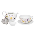 Czech Meadow - fine bone china tea set for one
