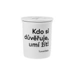 Baťa's Trust - Porcelain Mug with Stainless Steel Strainer and Lid, 250 ml
