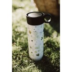 Four-leaf clover thermos flask with stainless steel strainer, 450 ml
