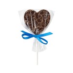 Heart lollipop - dark chocolate, 25 g