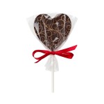 Heart lollipop - dark chocolate, 25 g