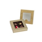 Gift box with 4 pralines - gold