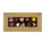 Gift box with 10 pralines - gold
