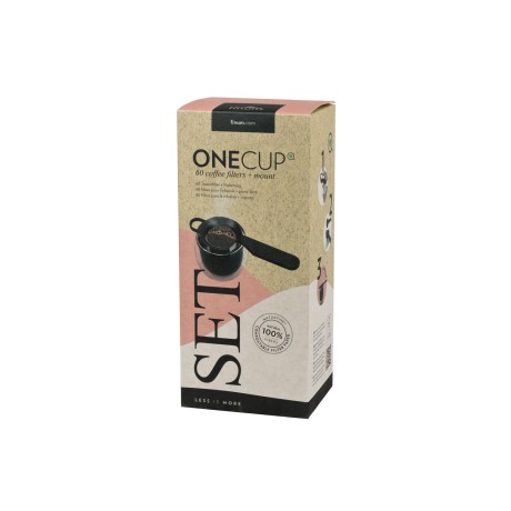 Compostable paper filter with plastic holder, 60 ks