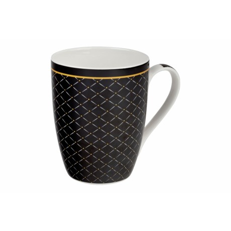 Mystic black - porcelain mug, 340 ml