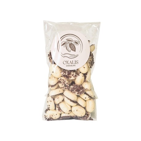 Chocolate beans with coffee - white, 50 g