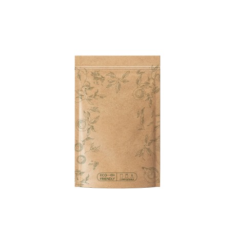 Ziplock bag for green tea - ECO compostable, 500 g