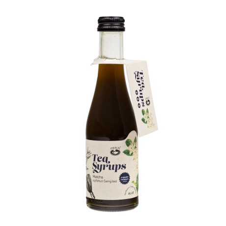Tea Syrups Matcha Tea with Elderberry flavor, 200 ml