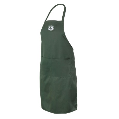 Apron with a pocket - dark green