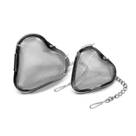Small heart - stainless steel tea strainer, 25 g