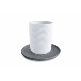 Large gray saucer