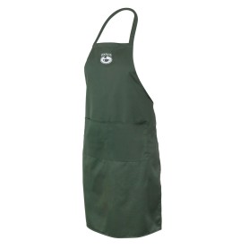 Apron with a pocket - dark green